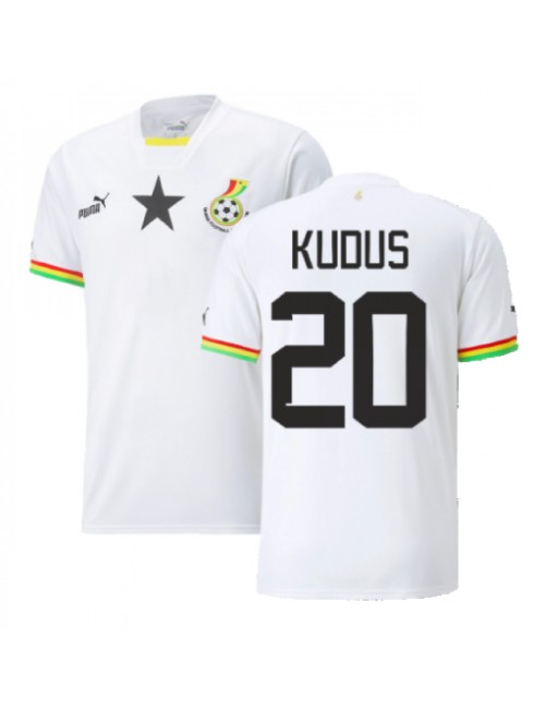 Billige Ghana Mohammed Kudus #20 Hjemmedrakt VM 2022 Kortermet